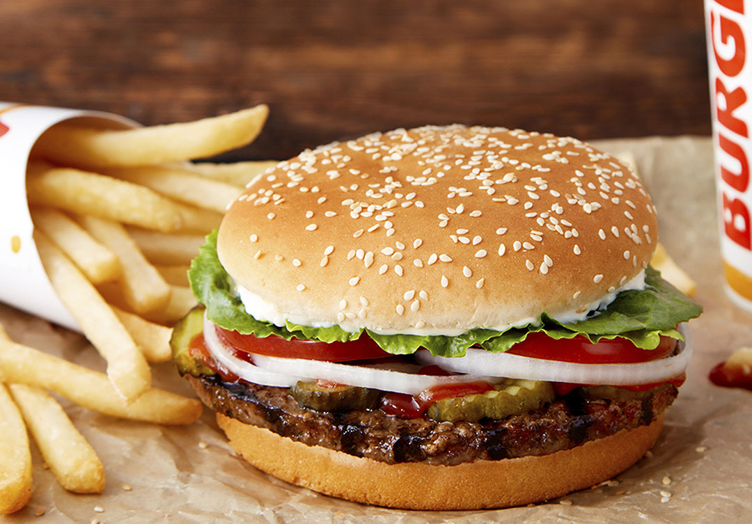 De vegetarische Rebel Whopper burger van Burger King. - Foto: ANP - Foto: AFP