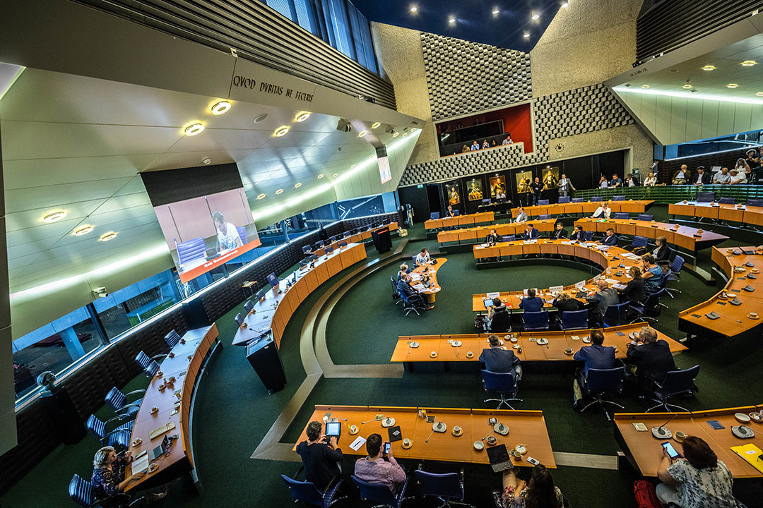 Debat in provinciehuis Brabant. Foto: ANP