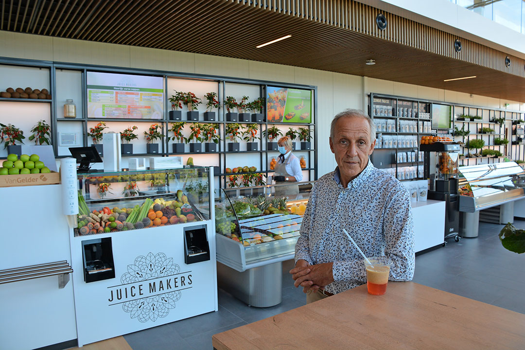 Gerrit van Gelder ziet het Experience Center als unieke gelegenheid om een breed assortiment groenten- en fruitproducten te promoten. Foto: Peter Visser