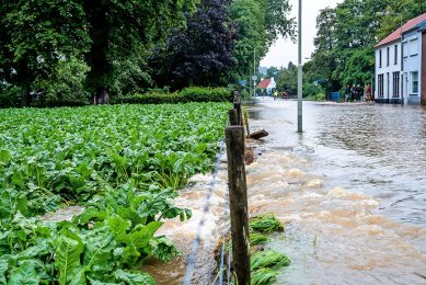 Extreme wateroverlast in Limburg, half juli 2021. - Foto: Bert Jansen