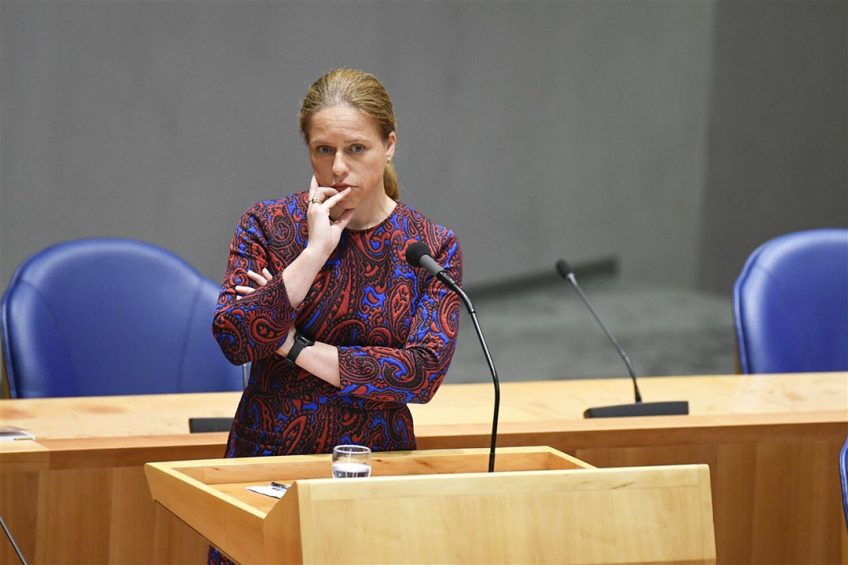 Minister van landbouw Carola Schouten tijdens het vragenuur op 5 oktober. - Foto: ANP
