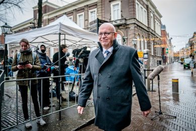Beoogd minister van Landbouw, Natuur en Voedselkwaliteit Henk Staghouwer op weg naar formateur Mark Rutte (VVD). - Foto: ANP