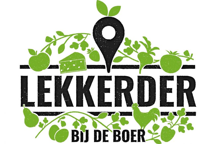 Logo van Lekkerder bij de Boer.