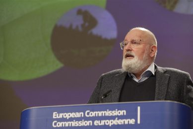 Frans Timmermans geeft leiding aan de activiteiten van de Europese Commissie met betrekking tot de Europese Green Deal. - Foto: EPA