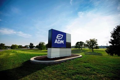 Het ADM-logo bij een fabriek in de Verenigde Staten. - Foto: ADM