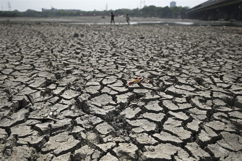Extreme droogte en hitte in India. Klimaatverandering is een van de factoren die de voedselzekrheid ondermijnen. - Foto: ANP