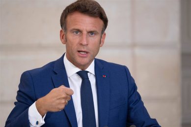 Franse president Macron roept op om Franse producten te kopen en te consumeren. Foto: ANP