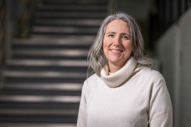 Stacy Pyett is coördinator voor het thema eiwittransitie en programma manager Proteins for Life bij Wageningen University & Research. - Foto: Koos Groenewold