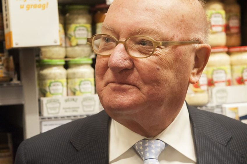 Karel van Eerd, die Jumbo Supermarkten opbouwde tot wat het nu is, is de meest vermogende uit de voedselketen. - Foto: ANP